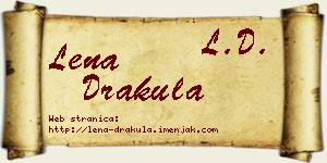 Lena Drakula vizit kartica